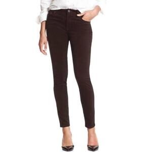 NWT Banana Republic Skinny Corduroy Pants Brown Mid-Rise Size 29